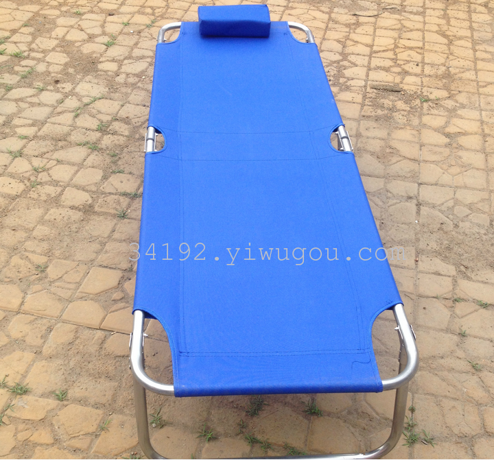铁管折叠床 户外行军床 沙滩床 陪护午休床产品图