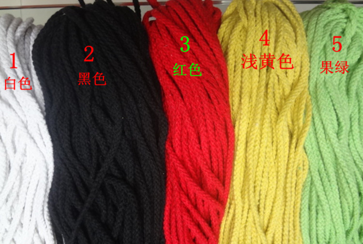 多种颜色4.5mm八股彩色棉绳子 束口绳1元3米产品图