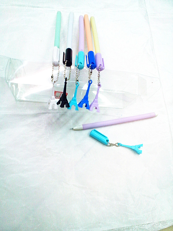 中性笔商务办公水笔财务记账笔黑色签字笔 卡通中性笔可擦笔细节图