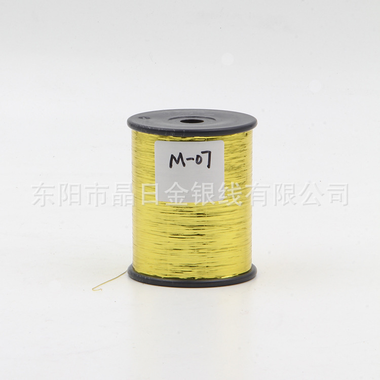 PET film, deep gold flat wire, gold and silver thread, light gold gold and silver thread, wholesale of one piece M-07