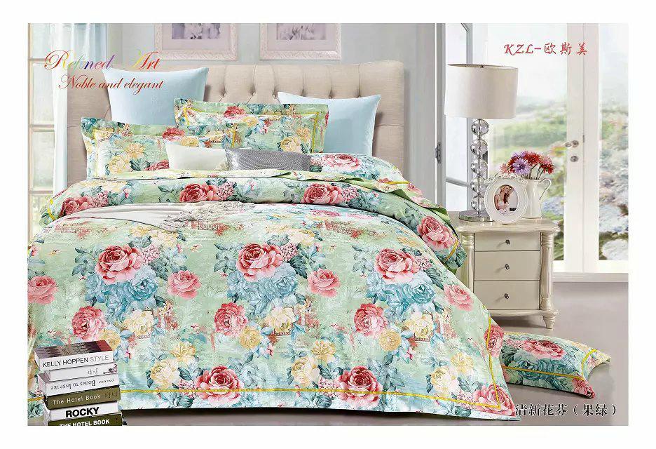4-piece set, Korean style, jacquard, reactive, bedding, home textiles, European beauty, twill Application Scenario