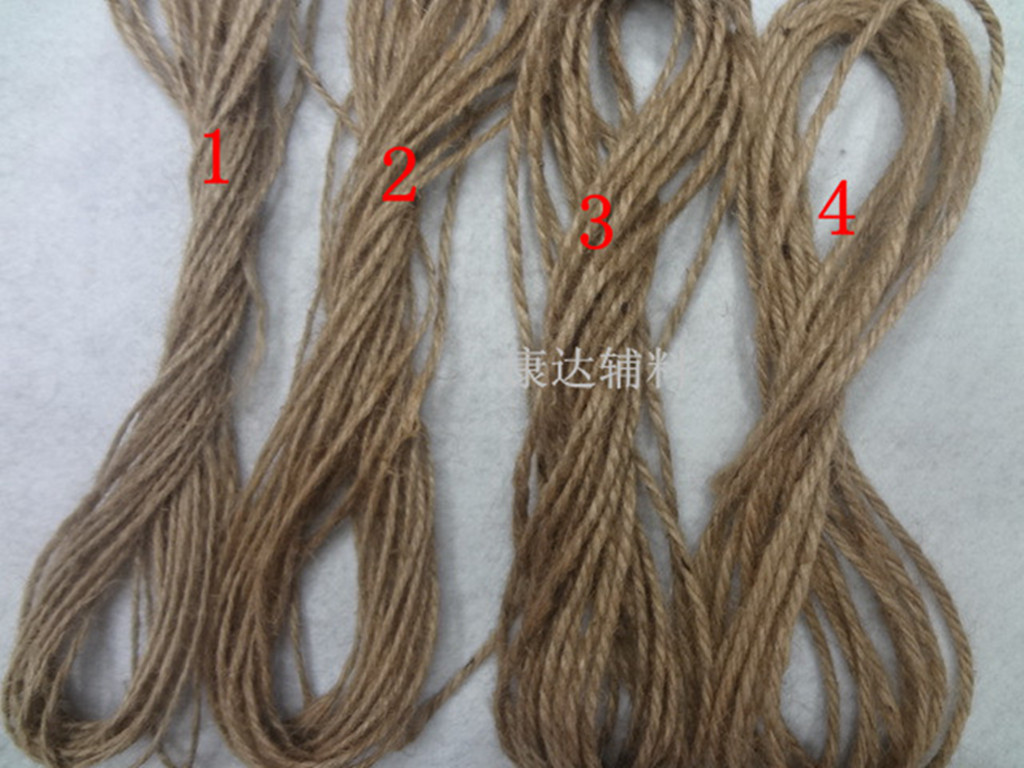 本色粗麻绳 黄麻绳 2毫米3mm5毫米8毫米 1元10米