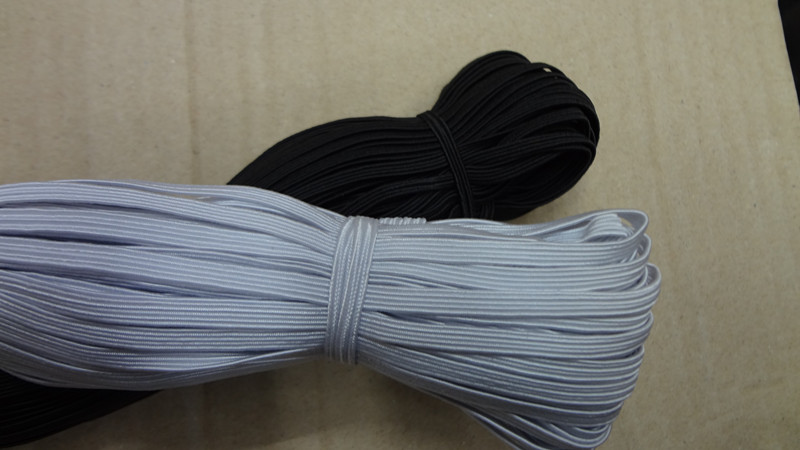 促销；走马松紧带 进口乳胶窄松紧带 宽0.3公分 黑色白色产品图