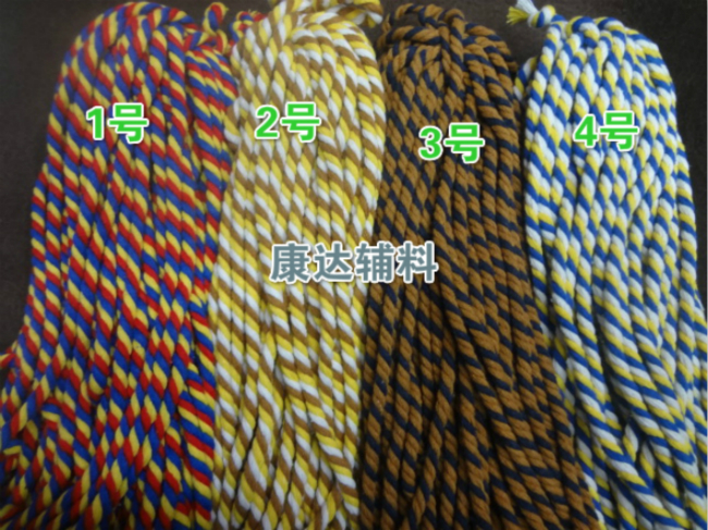 5mm 红黄蓝 彩色棉绳/抽绳/3股优质棉绳1元1米细节图