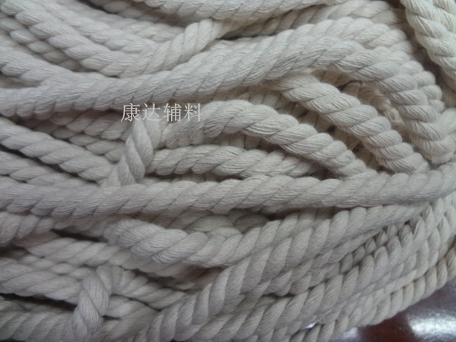 6mm,8mm,10mm粗本白色全棉棉绳 抽绳细节图