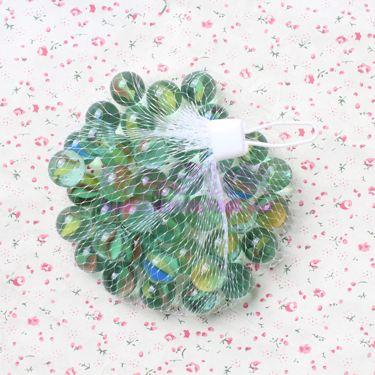 溜溜球玻璃弹珠玻璃球彩色弹珠儿童玩具 彩色珠装饰鱼缸产品图