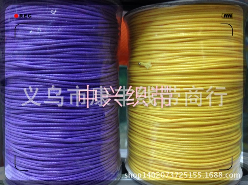 直销1.0m韩国蜡线 串珠DIY编织 中国结红绳