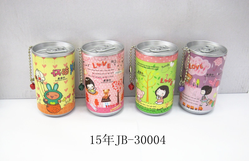 New Korean cartoon Little girl wet wipes, portable wet wipes, pull-out wet wipes, canned wet wipes 15-30004