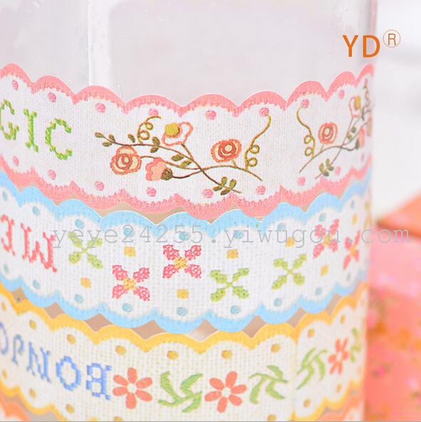 新款超美小碎花边 相册贴角 diy装饰贴纸细节图