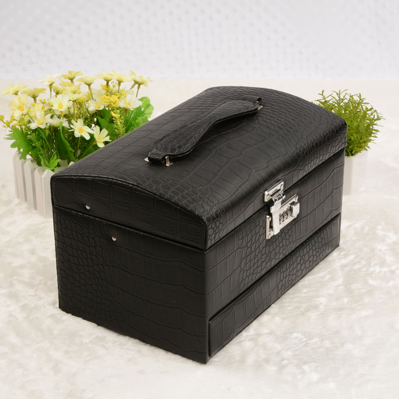 Crown Yu jewelry box European Princess jewelry box wedding gifts high-grade jewelry makeup large storage box
