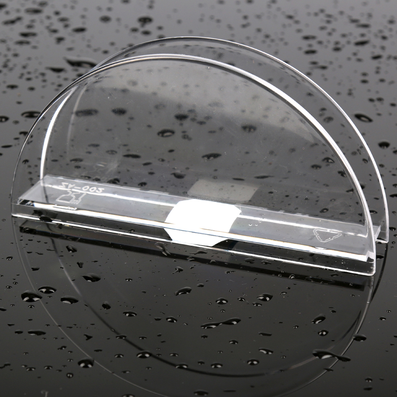 Acrylic semi-circular tissue holder, napkin box, Western restaurant tissue holder ZA-002 Specification image