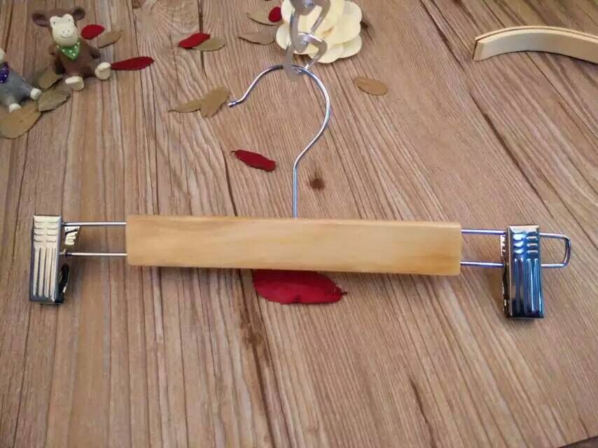 义乌好货18CM钢夹 裤架 木制品 架子服装道具