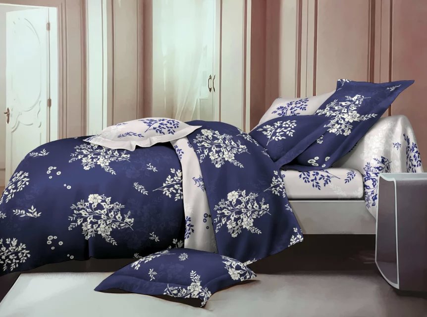 4-piece set, bedding, reactive, cashmere cotton, manufacturer, all-cotton, twill Specification image