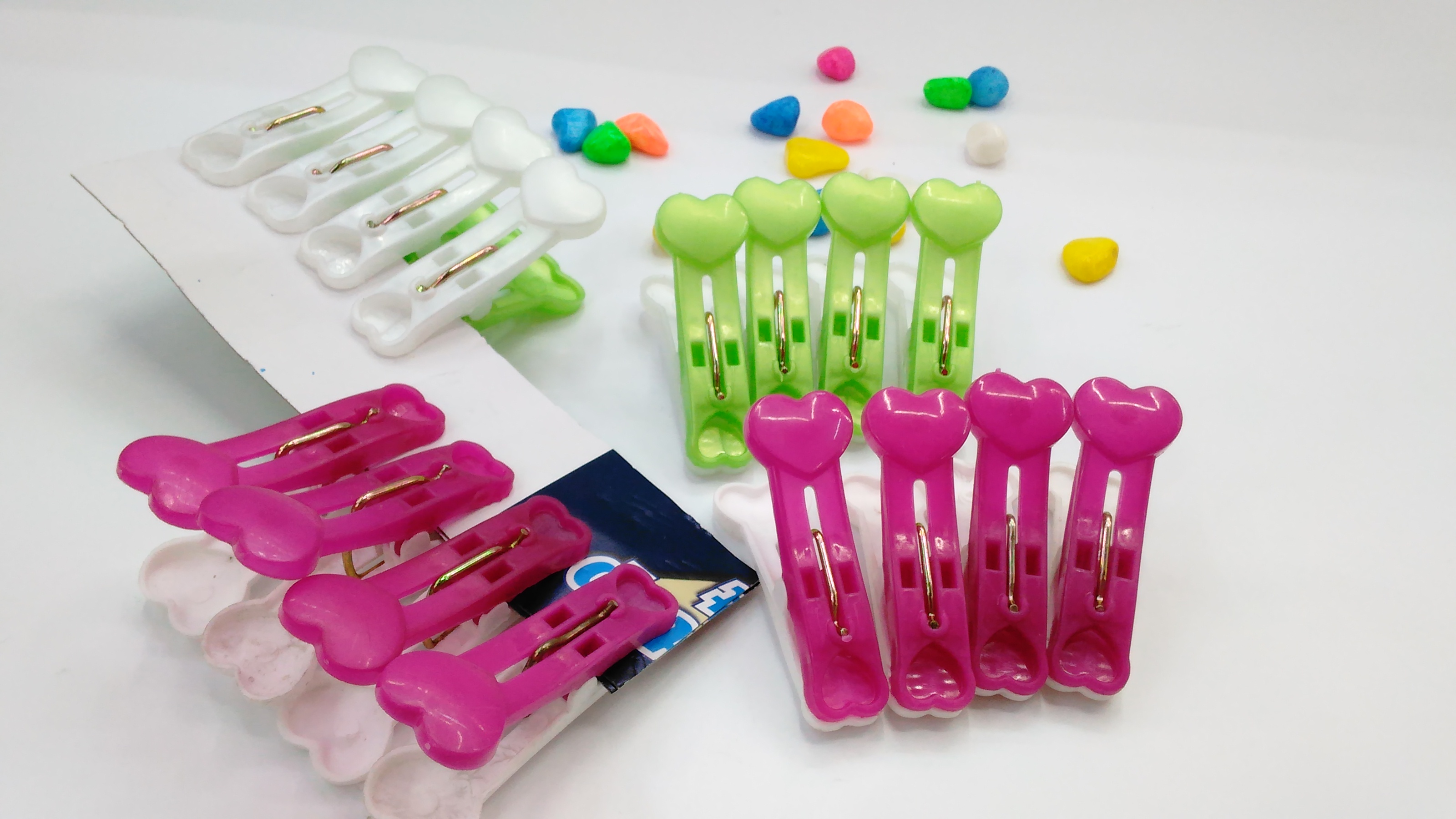 小夹子防风夹裤袜夹塑料夹子 晒衣夹 16只装细节图