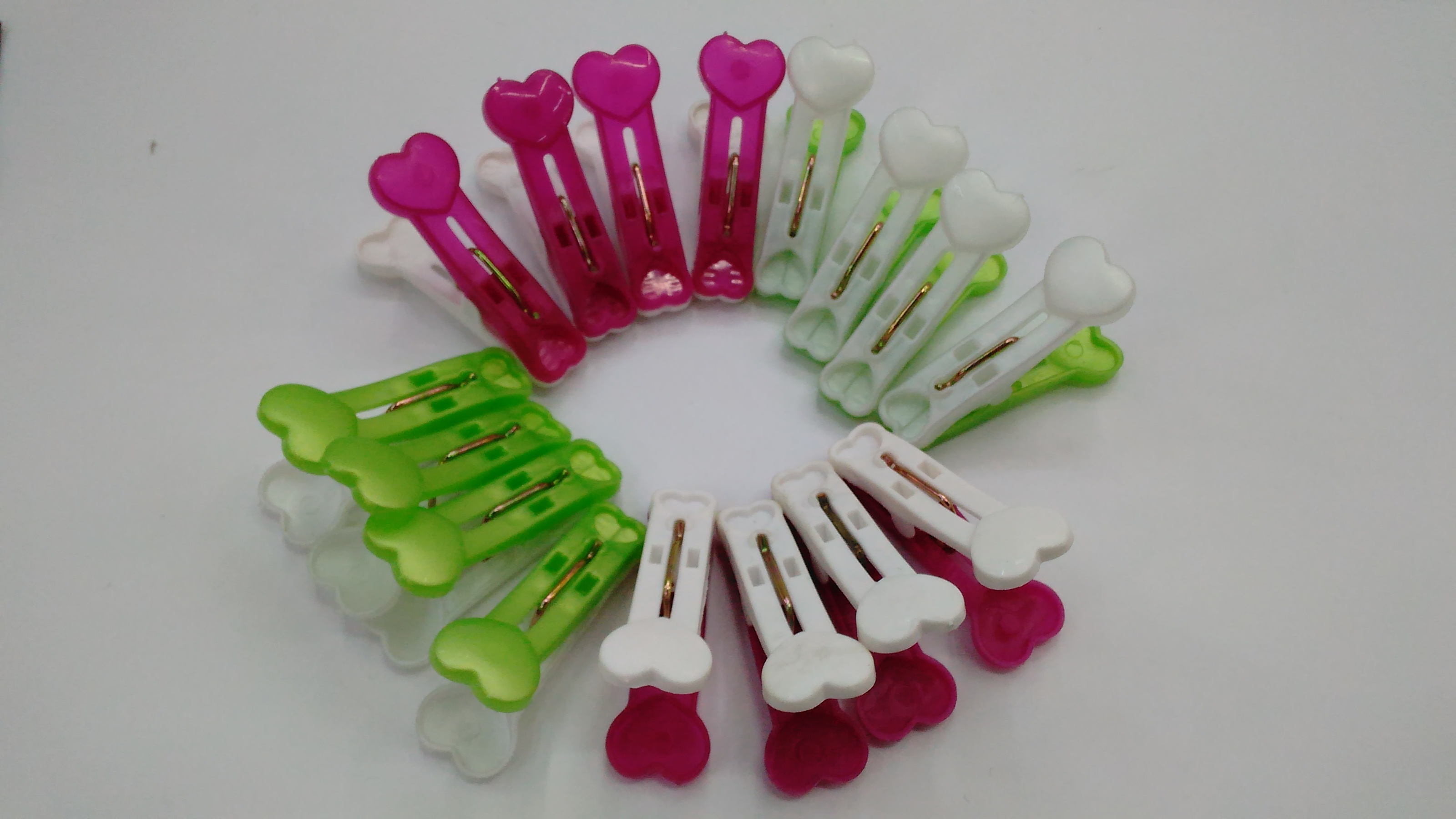 小夹子防风夹裤袜夹塑料夹子 晒衣夹 16只装产品图