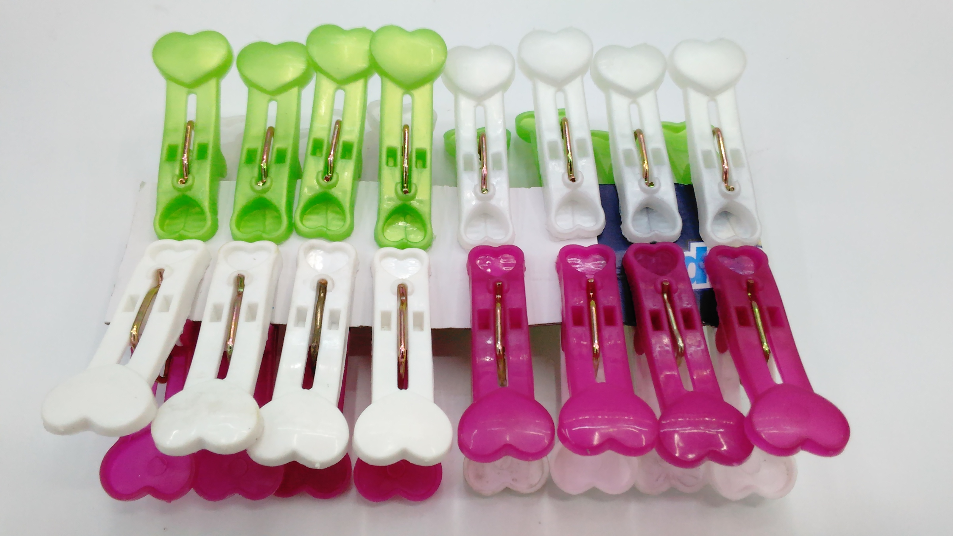 小夹子防风夹裤袜夹塑料夹子 晒衣夹 16只装