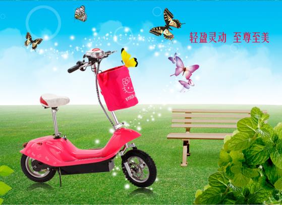 Lys-006-1 36V12A12 inch tyre electric scooter with seat brush details Picture