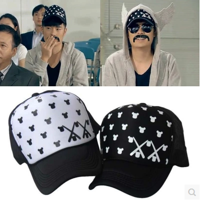 Hat Korean version of male youth star with the same style male and female general purpose little violent Bear hat net cap baseball cap thumbnail