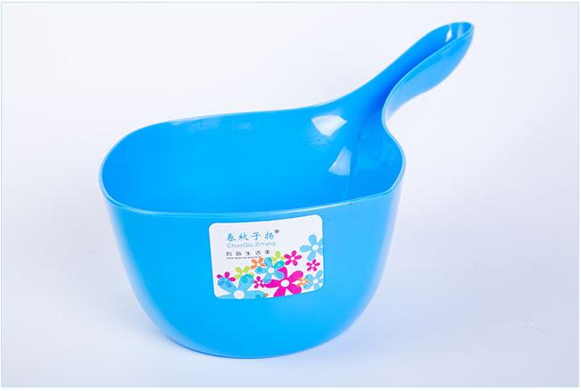 炫彩优质水勺 厨房用品塑料水舀 无毒加厚水瓢 时尚沐浴勺子细节图