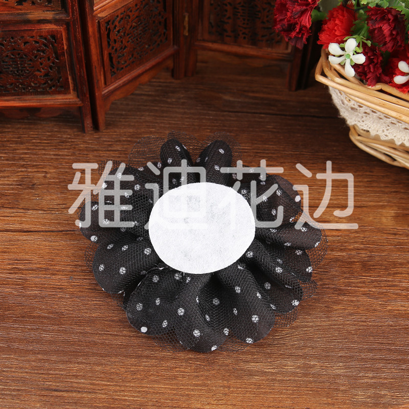 服装服饰 头花装饰品辅料 优质涤纶手工花 厂家直销