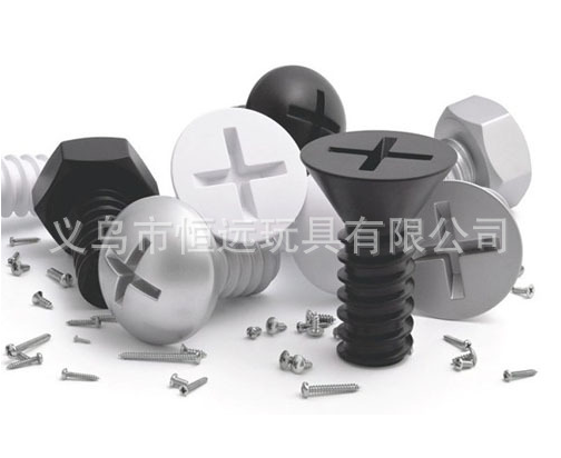 Silver screw hook individual sticky hook home wall screw clothes hanging