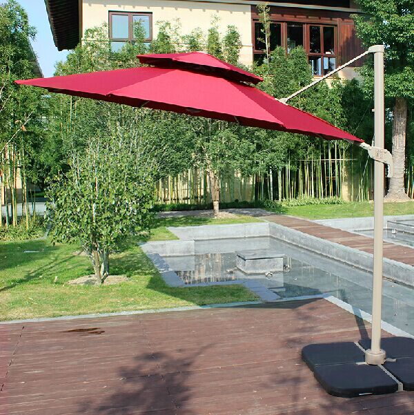 3* 3-meter Roman umbrella, courtyard umbrella, side umbrella, coffee shop umbrella Specification image