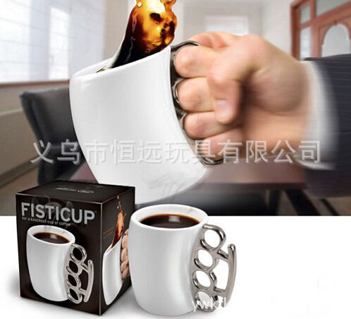 Boxing cup creative water cup coffee cup ceramic water cup novelty cup