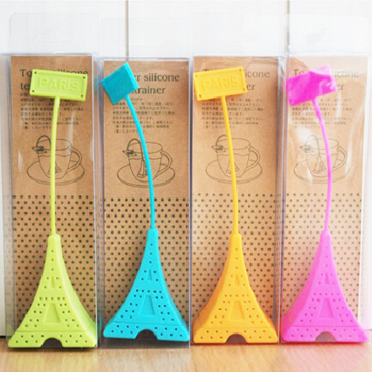 Paris Tower Tea infuser Creative silicone tea infuser Tea strainer teaspoon tea filter