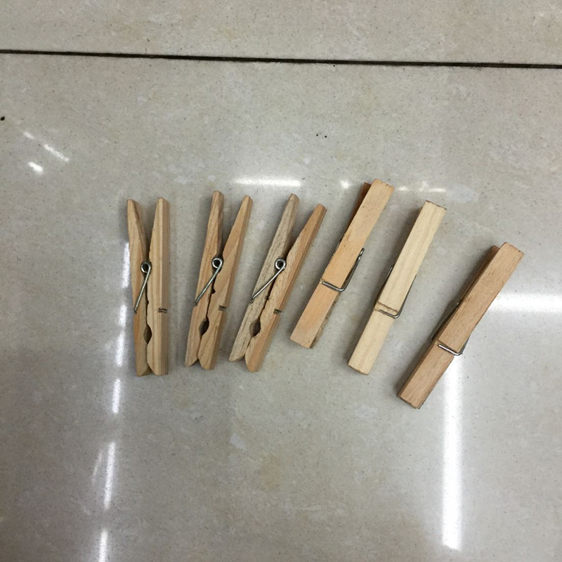Wood Clothespin 7.2 Pine Clip Restaurant Kitchen Essential Environmental Protection Wood Color Clip Manufacturers Promotion Application Scenario
