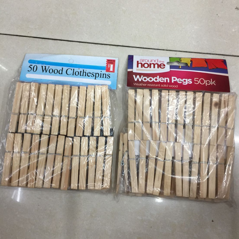 Wood Clothespin 7.2 Pine Clip Restaurant Kitchen Essential Environmental Protection Wood Color Clip Manufacturers Promotion details Picture