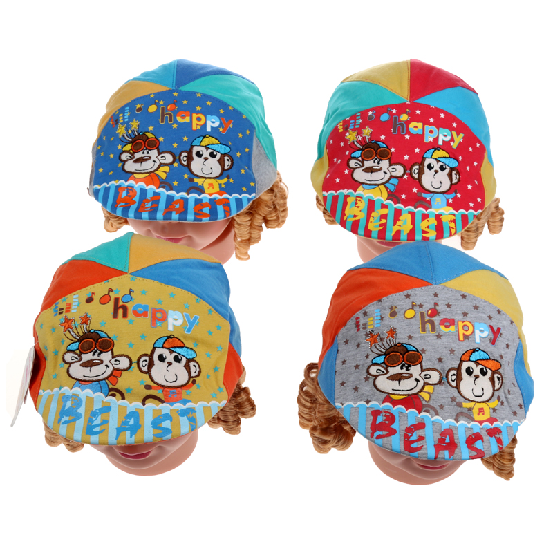 Sheriwa double monkey beret Children's cap Cap cap visor 13-721