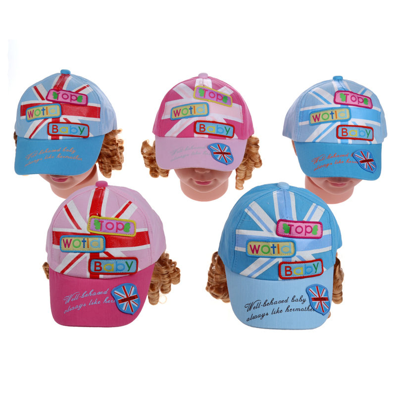 Shirley Baby flag baseball cap Cute Kids cap Sun hat Health cap 13-251