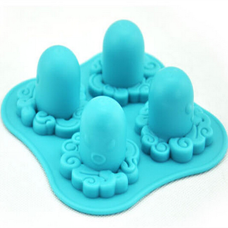 Yiwu Good Goods LHS Octopus Ice Cube Tray Cartoon Animal ice Cube tray Octopus-shaped ice mold