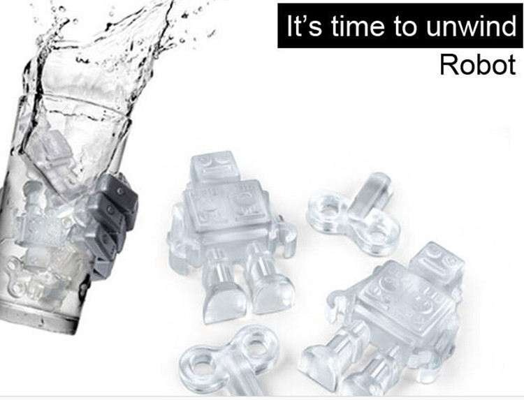 LHS机器人造型冰格 硅胶冰格 创意制冰格 卡通新奇特冰模产品图