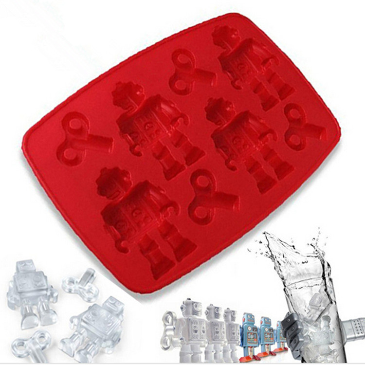 LHS机器人造型冰格 硅胶冰格 创意制冰格 卡通新奇特冰模