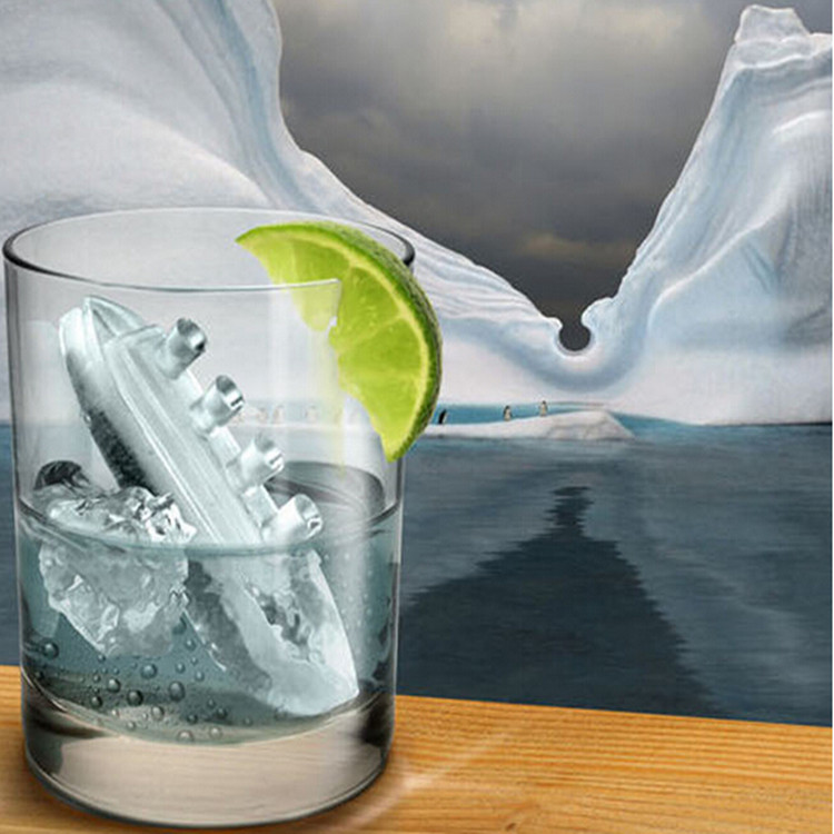 LHS Ice lattice Titanic Ice lattice silicone ice box Ice mold chocolate cake mold
