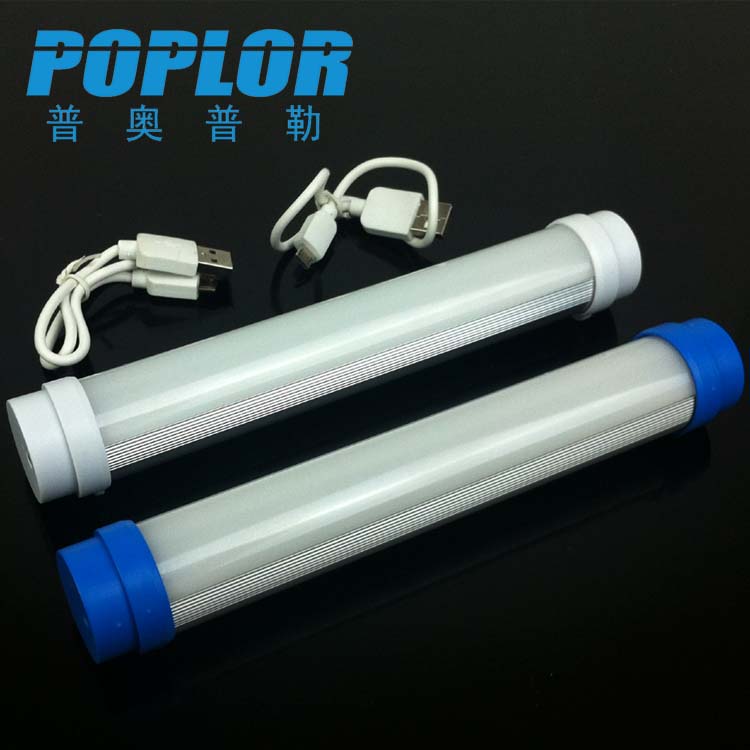 Handheld portable LED fluorescent lamp rechargeable emergency lamp outdoor camping adventure light full figure
