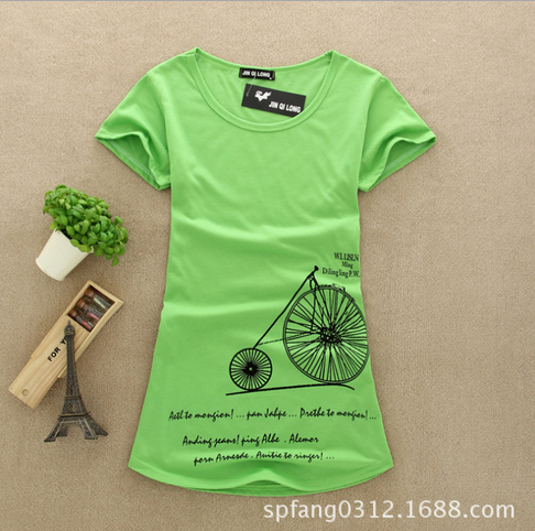 夏季新款中长款韩版大码宽松女式T恤