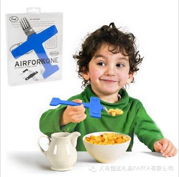 2pc 创意飞机造型手柄 儿童餐具细节图