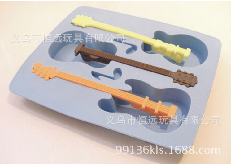 Guitar ice lattice Creative ice lattice note guitar ice lattice made ice lattice