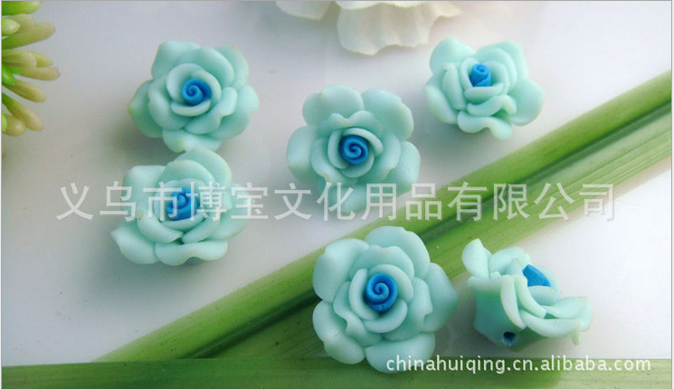 直销 橘色仿真立体双色玫瑰花 服饰配件 箱包配件