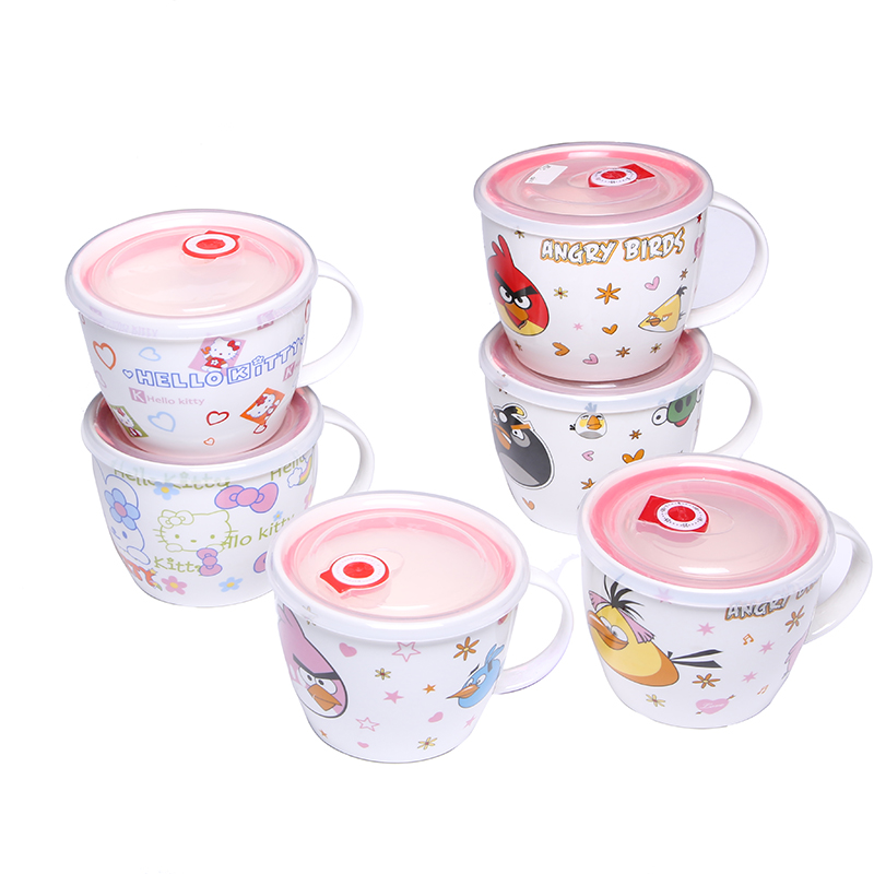 厂家直销热销爆款卡通陶瓷泡面碗 低骨瓷创意汤杯泡面大面杯