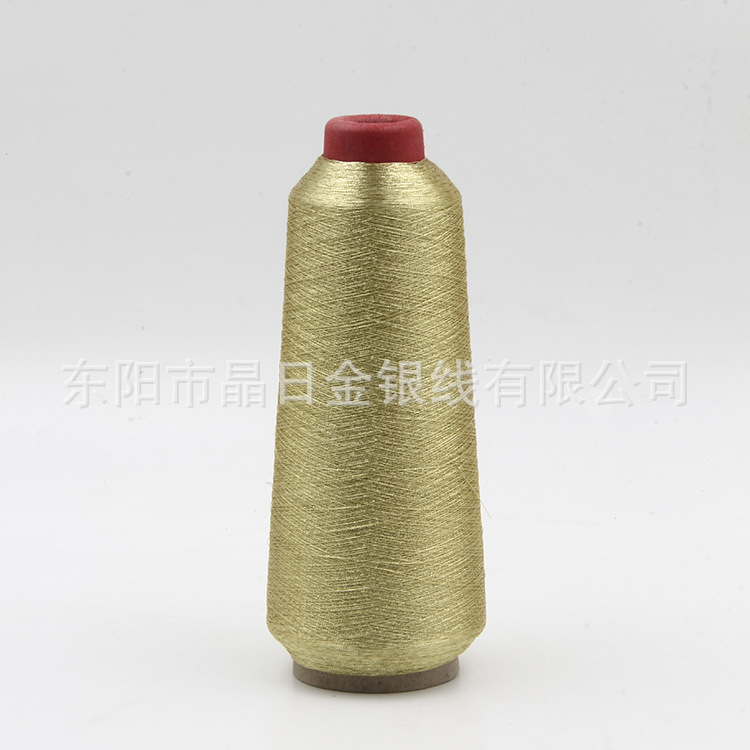 Tailor's special F1005 fluorescent gold computerized embroidery thread details Picture