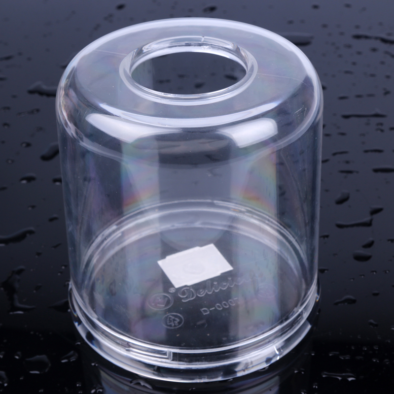 Acrylic tissue box, transparent box, tissue box, household cylindrical tissue rack ZA-007 details Picture