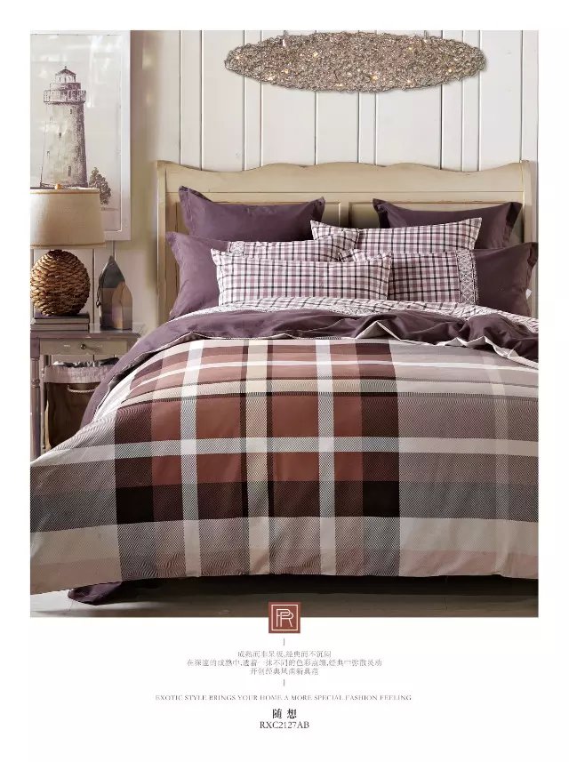 Factory direct sales of all-cotton active brushed high-density four-piece sets Specification image