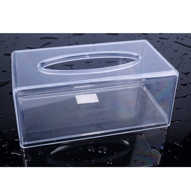 Acrylic tissue box, transparent box, tissue box, household tissue rack ZA-005 details Picture