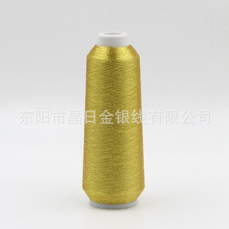 L-G6 Fluorescent gold polyester gold and silver thread Gold and silver thread Computer embroidery thread details Picture