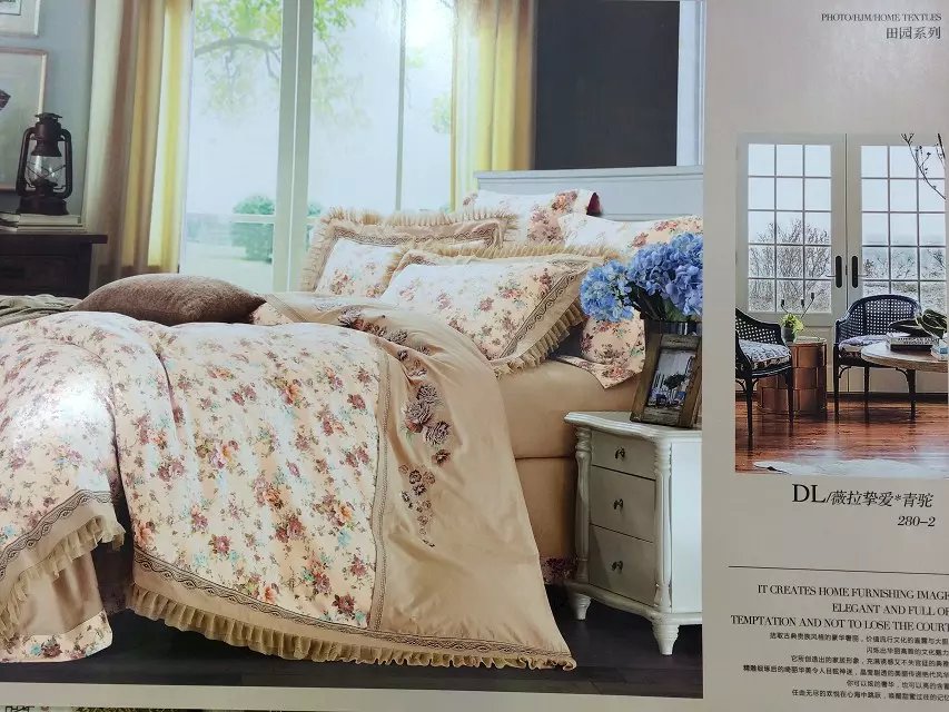 Direct sales of seven-color cotton jacquard lace seven-piece bedding sets Application Scenario