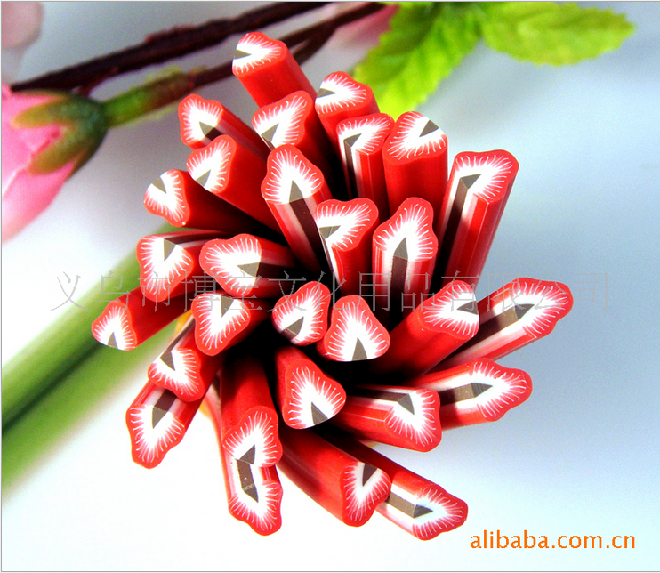 精品推荐DIY软陶饰品配件仿真水果/草莓水果条RB-93