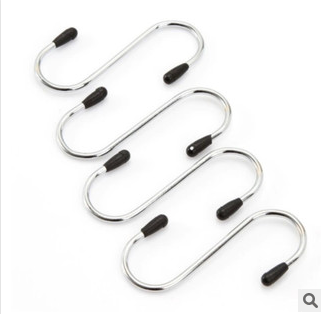 Ultra-Practical Stainless Steel S-Hook Portable Small Object Hook 4 Pieces Into details Picture